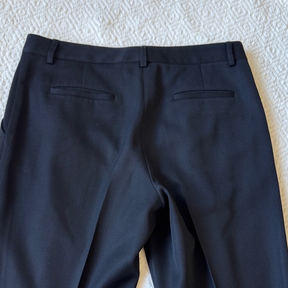 Theory Women's Wool Black Straight Leg Pants Size 6 - Picture 11 of 13